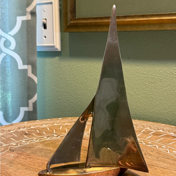 Made in India Other - 🌞Vintage Brass Sailboat Figurine